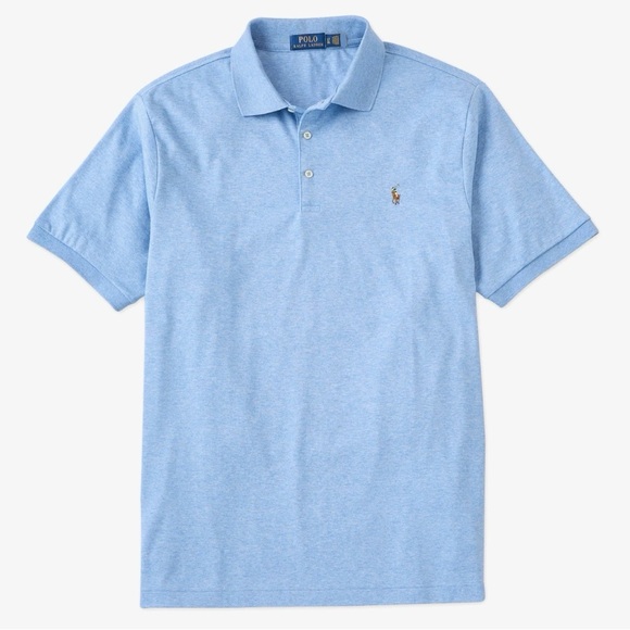 Polo Ralph Lauren Other - Polo Ralph Lauren Light Blue M Classic Fit Soft Touch Pima Cotton Polo Shirt